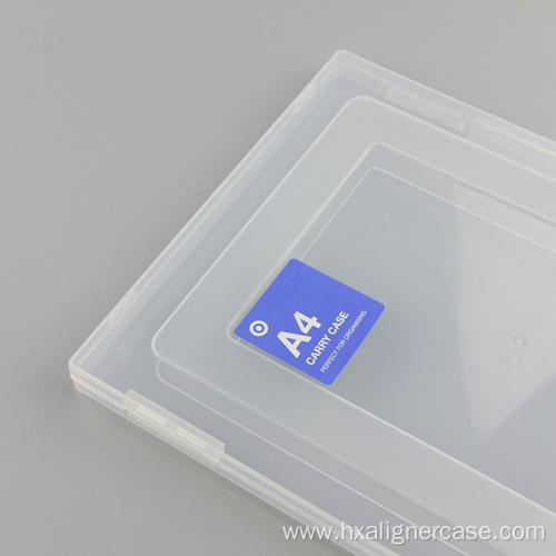 A4 Document Tray Hard Cover Plastic File Case